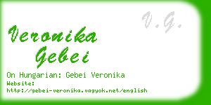 veronika gebei business card